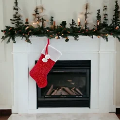 20" Red Sequined Christmas Stocking<Kurt Adler Sale