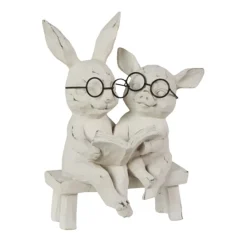 Reading Bunny & Pig on Bench< Online