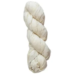 Recycled Torn Ivory Silk Ribbon< New