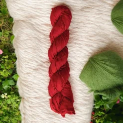 Recycled Torn Red Silk Ribbon< Clearance