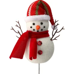 Red &amp; White Snowman Pick< Outlet