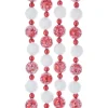 Red and White Frosted Beaded Garland<Kurt Adler Hot