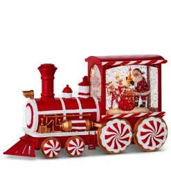 Red and White Musical Glitter Water Lantern Train< Outlet