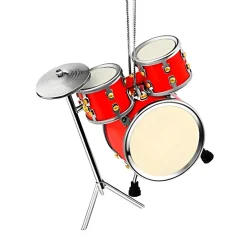 Red Drum Set Ornament< Clearance