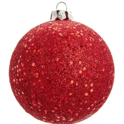 Red Glitter Ball Ornament<Kurt Adler Hot