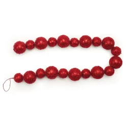 Red Glitter Foam Garland< Sale