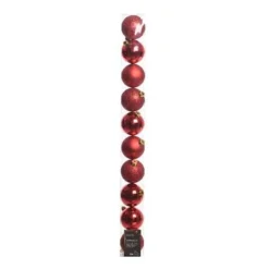 Red Glitter Mix Shatterproof Ornaments In Tube< Best