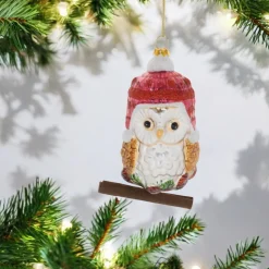 Red Hat Owl Ornament< Clearance