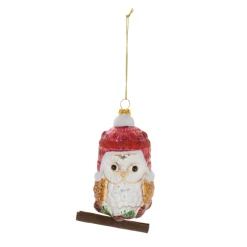 Red Hat Owl Ornament< Clearance