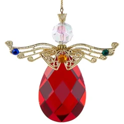 Red Jeweled Angel Ornament< Fashion