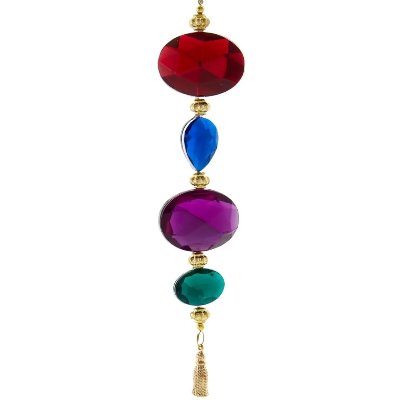 Red Jeweled Dangle Ornament<Kurt Adler Hot