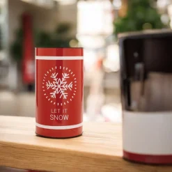 Red Let It Snow Holiday Container< Hot