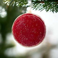 Red Mini Macaroon Ornament<Kurt Adler Best