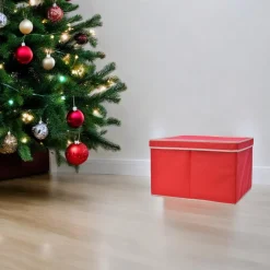 Red Ornament Storage Container< Best