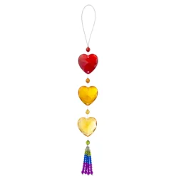 Red Rainbow Heart Ornament< Clearance