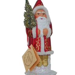 Red Santa with Gold Candy Container< Hot
