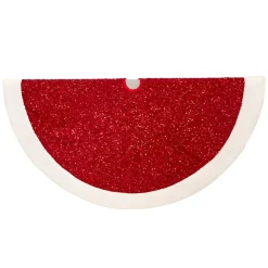 Red Sequined Tree Skirt<Kurt Adler Best