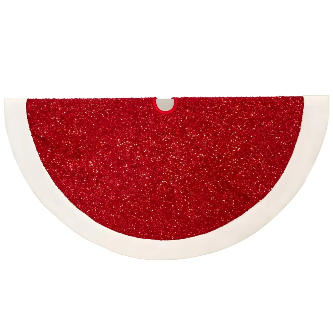 Red Sequined Tree Skirt<Kurt Adler Best