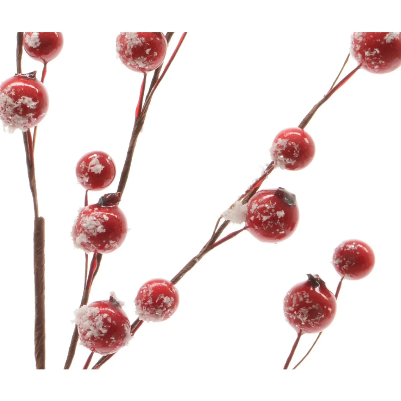 Red Snow Berries Stem< Fashion
