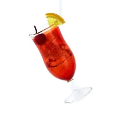 Red Tropical Drink Glass Ornament<Kurt Adler Sale