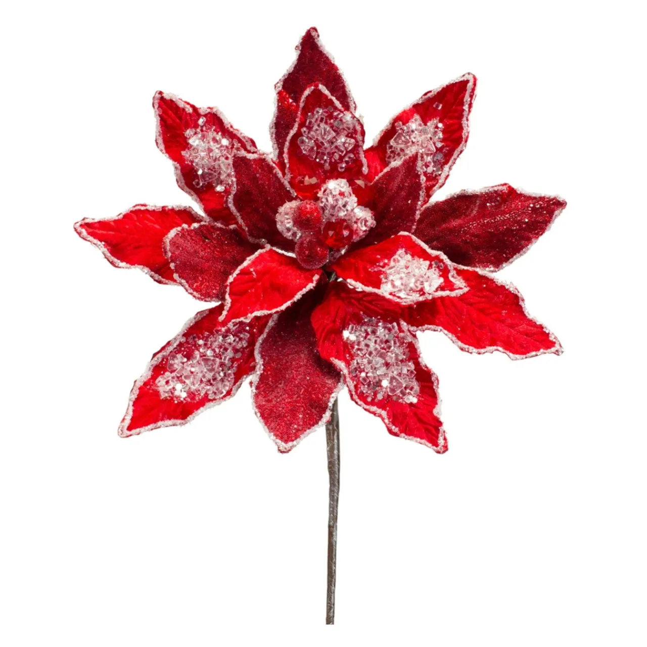 Red Velvet Poinsettia Stem< Outlet