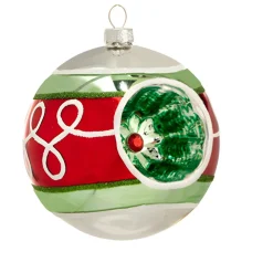 Reflector Ball Ornament – Silver Top< Fashion