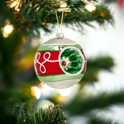 Reflector Ball Ornament – Silver Top< Fashion