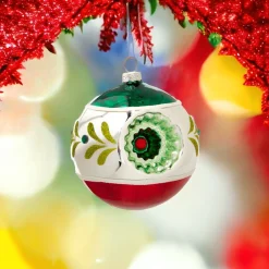 Reflector Ball Ornament – Green Top< Hot