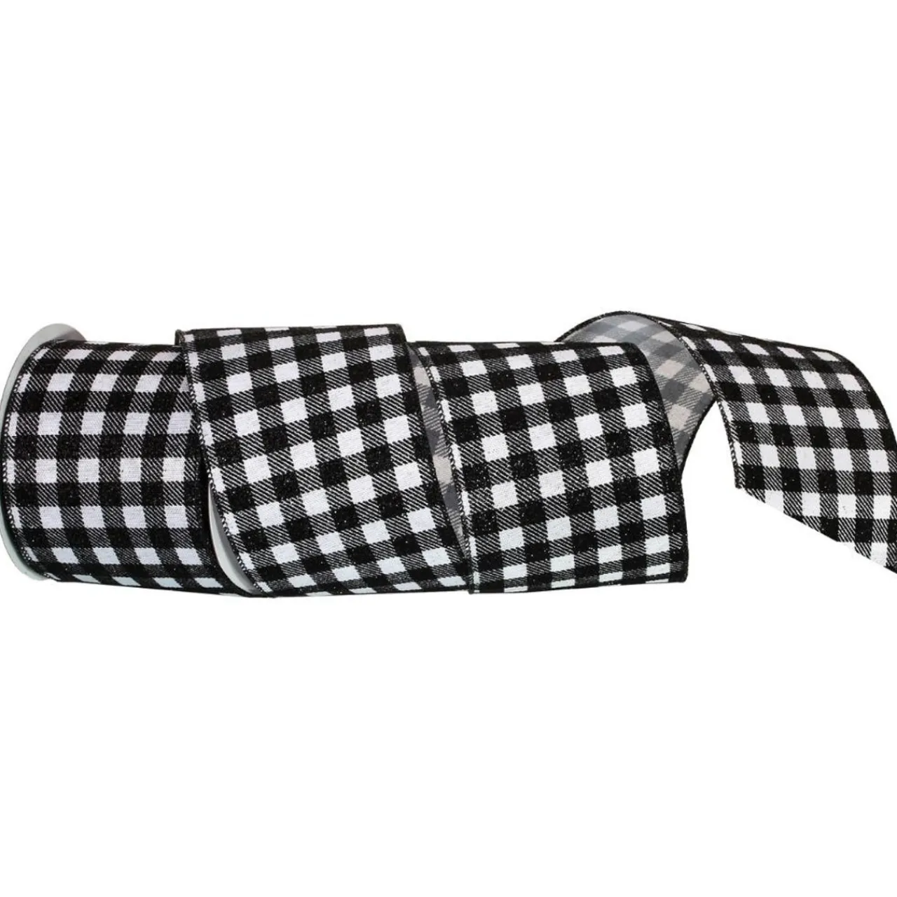 Regency International - 4" X10Y Metallic Check Wired Ribbon< Hot