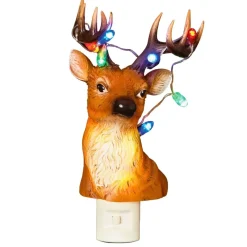 Reindeer Night Light With Christmas Lights< Discount
