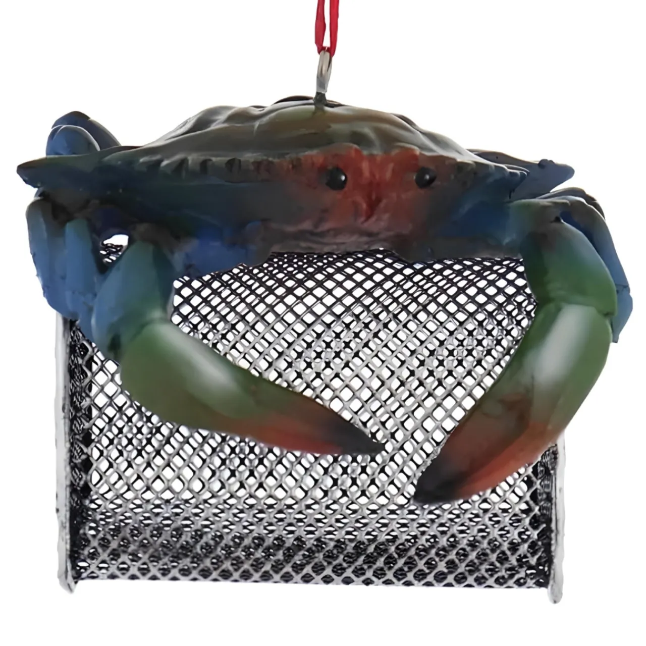 Resin Blue Crab Cage Ornament<Kurt Adler Outlet