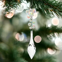 Resin Clear Bead Dangle Ornament<Kurt Adler Online