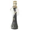 Resin Skeleton Lady Taper Candlestick Holder< Fashion