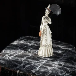 Resin Skeleton Lady With Parasol Figurine< Hot