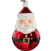 Retro Santa Ball Ornament< Clearance