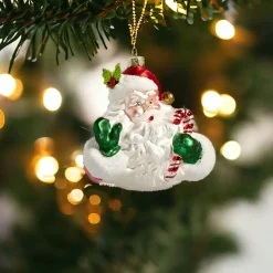 Retro Santa Ornament< New