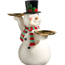 Retro Snowman Cake Plate< New