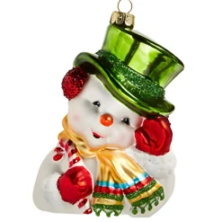 Retro Snowman Ornament< New