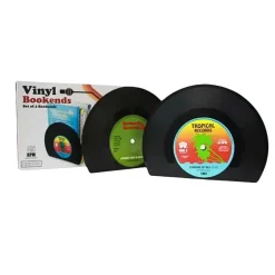 Retro Vinyl Bookends< Discount