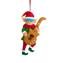 Rockin' Elf Guitarist Ornament<Kurt Adler Best