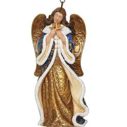 Roman - 4" Blue Angel Ornament Holding A Star< Best
