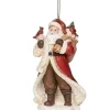 Roman - 5" Santa Ornament Holding A Sack Full Of Toys< Hot