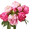 Rose Pink Artificial Peony &amp; Buds Bundle 13"< Discount