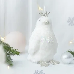 Royal White Penguin Ornament< Fashion