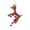 Rudolph Candy Cane Ornament< New