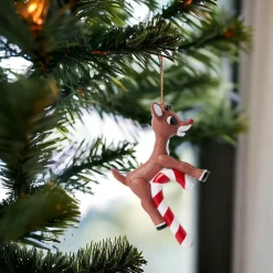 Rudolph Candy Cane Ornament< New