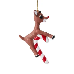 Rudolph Candy Cane Ornament< New