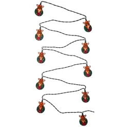 Rudolph In Wreath Light Set<Kurt Adler Best
