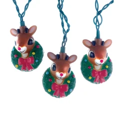 Rudolph In Wreath Light Set<Kurt Adler Best