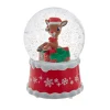 Rudolph The Red Nose Reindeer In Present Water Globe<Kurt Adler Online